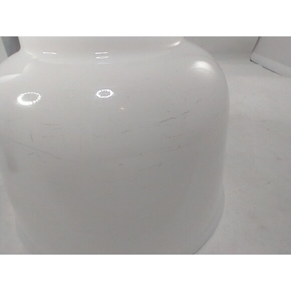 VTG GLASSBAKE MADE for SUNBEAM 6.5" WHITE GLASS MIXING BOWL # 13 - Picture 14 of 16